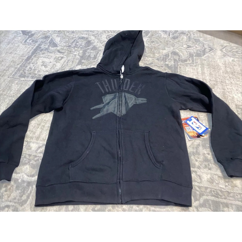 Zipway NBA Youth Boys Sz XL Oklahoma City Thunder Hoodie, Black‎ new